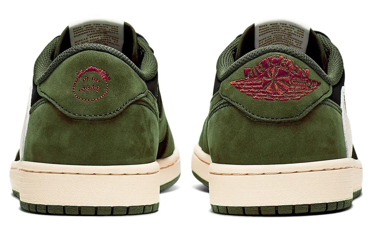 Air Jordan 1 Travis Scott Low - Black Olive